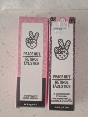 Peace Out Retinol Eye Stick & Face Stick Duo